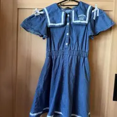 Jenni Love デニムワンピース セーラー襟 130cmのサムネイル