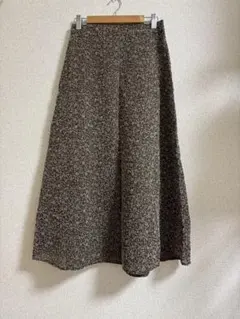 ロペピクニック　花柄フレアスカート　ブラウン　38サイズ