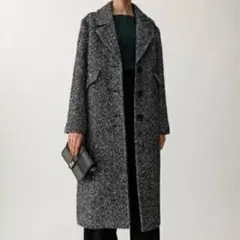 MOUSSY マウジー HERRINGBONE OVERSIZED COAT