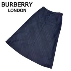 【極美品】BURBERRY LONDON フレアスカート バーバリー ミモレ丈