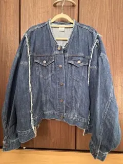 CYNICAL シニカル 極美品 デニムジャケット ノーカラーデニム