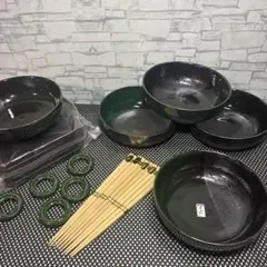 美濃焼 丼碗 麺鉢 鉢 膳 お盆 箸 箸置き 和食器 5組