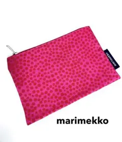 marimekko マリメッコ コスメポーチ ドット柄 フラットポーチ★希少✨のサムネイル