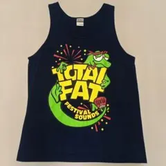 TOTALFAT 美品! タンクトップ ノースリーブ ネイビー サイズM
