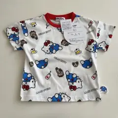 【新品未使用タグ付き】しまむら ハローキティ 総柄Tシャツ 90のサムネイル