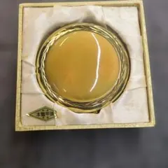 昭和レトロ 本鼈甲張 コンパクト ミラー Madoleya 未使用・長期保管品