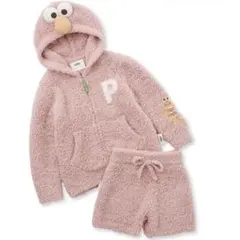 【新品未使用】ジェラートピケ　エルモ パーカ&ショートパンツセット　90-100