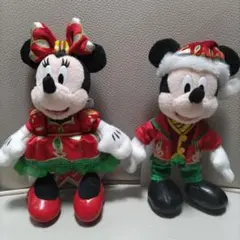 ミッキー ミニー クリスマスぬいぐるみセット