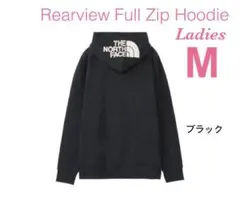 ☆レディース【 M 】ブラック★ノースフェイス★リアビューフルジップ フーディー