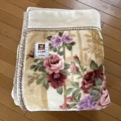 ローズ毛布