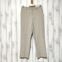 ユニクロ (L)　EZYアンクルパンツ チェック　2WAYストレッチ