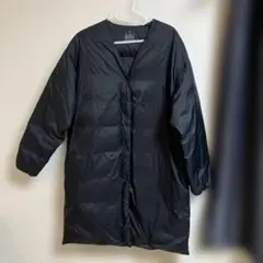 無印良品　軽量ポケッタブルダウンコート　婦人M-L 黒