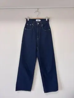 AZUL DENIM ハイウエストワイドデニム XS ワンウォッシュ