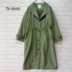 Te chichi ロングコート カーキ スプリングコート ウエストマーク 春秋