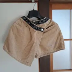 Love Holic コーデュロイハーフパンツ ベージュ