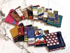 柄物ハンカチ　15枚セット　まとめ売り