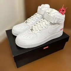 Nike Air Force 1 Mid Supreme ホワイト 10 US