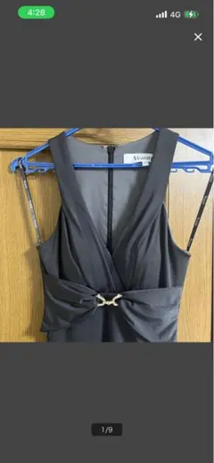 Veautt 黒のスリーブレスドレス　キャバドレス