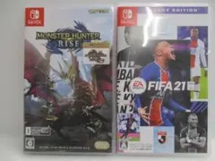 【中古品】FIFA 21 レガシーエディション&モンスターハンターライズ