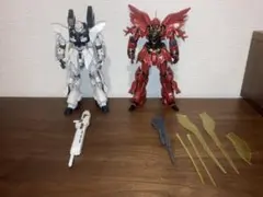 HG 1/144 シナンジュ チタニウムフィニッシュとシステムウェポンキット