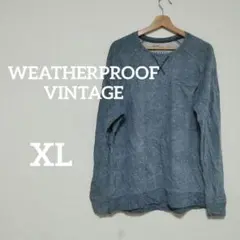 WEATHERPROOF VINTAGE【XL】ダークブルー 長袖 カジュアル