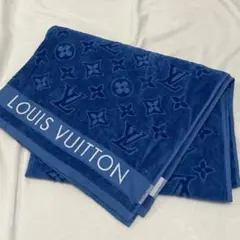 入手困難ルイヴィトン新品未使用ビーチタオル★モノグラム青 入手困難ルイヴィトン未使用ビーチタオル☆モノグラムブルー