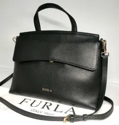 【ほぼ新品✨️】FURLA ニキ 2way ショルダーバッグ トートバッグ 黒
