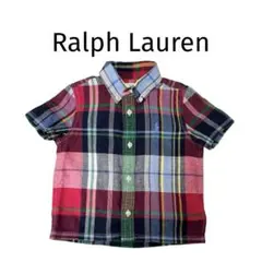 Ralph Lauren ラルフローレン チェック柄 半袖シャツ 18M85cm
