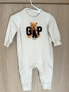 【6-12months】ヴィンテージソフトブラナンベアGAPロゴカバーオール
