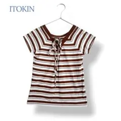 ＊ITOKIN＊ サイズ38 トップス カットソー 半袖 ボーダー柄のサムネイル