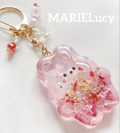 シャカシャカキーホルダー　ギラギラホロのうさちゃんシェイカー
