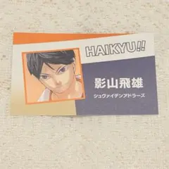 ハイキュー!! 影山飛雄 名刺カード