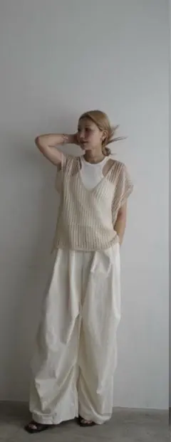 HHOLICストラップサスペンダーパンツ ホワイト 38 - メルカリ