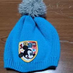 ミッキーマウス　レトロ風ニット帽