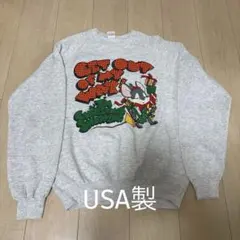 USA製 80s〜90s ヴィンテージ イラストスウェット XL カジュアル