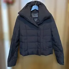 リバーシブルブラック ダウンジャケットショート丈