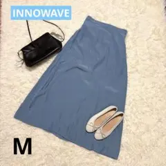 【未使用・タグ付き】　イノウィーブ　レディース　ロングスカート　夏春　水色　M