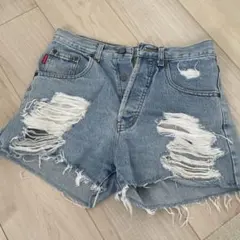 デニムショートパンツ y2k 平成ギャル