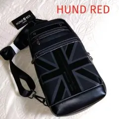 美品/HUND RED/ボディバッグ/ユニオンジャック/ブラック - メルカリ