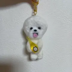 羊毛フェルト ビションフリーゼ トイプードル キーホルダー - メルカリ