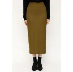 SLY リブスカート　スリット　ロングタイトスカート