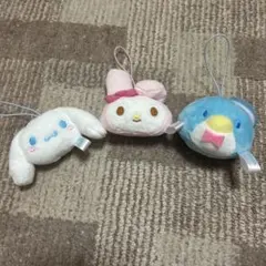 サンリオ マスコット3個セット ゲーセン景品