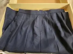 【新品・未使用】スクールスカートW64×L60 夏物 ボックスヒダ 通学用 制服