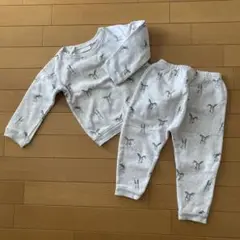 中古　ネクスト　うさぎ　トレーナーとジョガーパンツセット　92