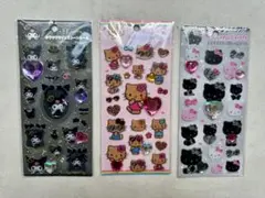 ハローキティ クロミ　キラキララインストーンシール　セット売り