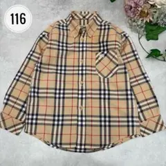 BURBERRY バーバリー 長袖シャツ チェック柄 ノバチェック 6Y
