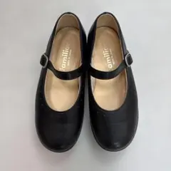familiarブラックフォーマルシューズ ストラップ付き