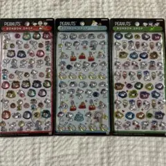 PEANUTS ボンボンドロップシール　スヌーピー　3枚