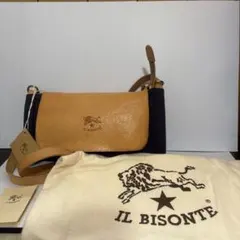 IL BESONTE ショルダーバッグ ベージュ ネイビー