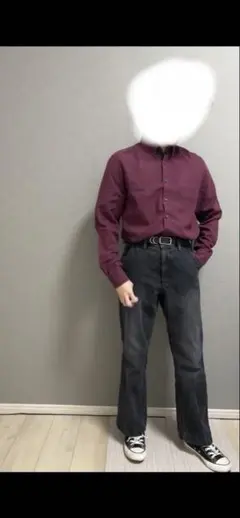 TOMMY HILFIGER ボルドー ボタンダウンシャツ